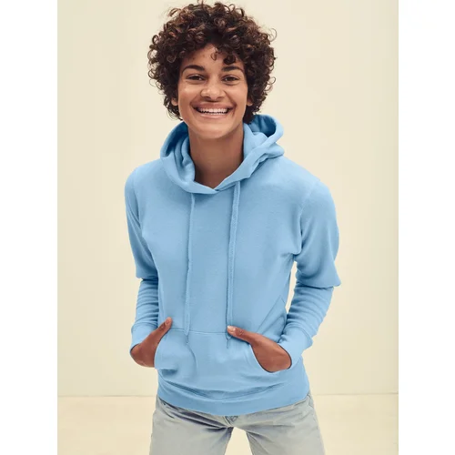 Fruit Of The Loom Błękitna bluza z kapturem Hooded Sweat