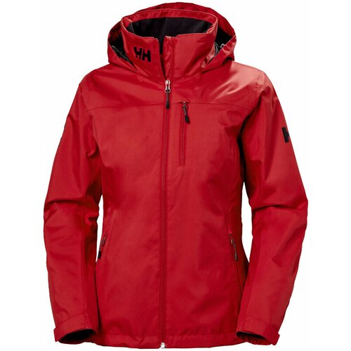 Helly Hansen Women's Crew Hooded Midlayer Sailing Jacket Red L Cene