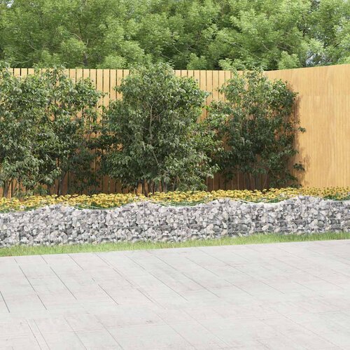  Lučna gabionska povi&scaron;ena gredica 800x50x50 cm pocinčano željezo Cijene