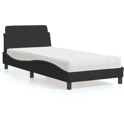  Krevet s madracem crni 90x190 cm bar&amp;scaron;unasti Slike