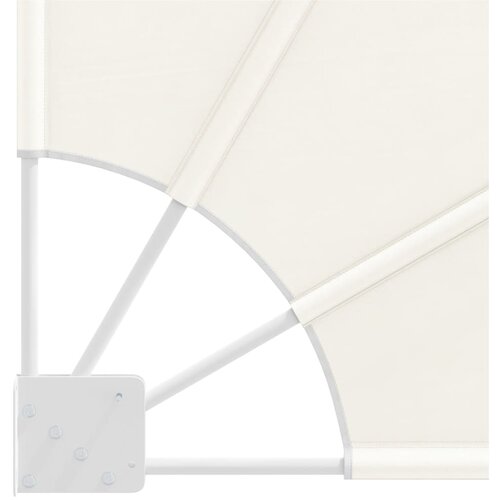  Sklopiva bočna tenda krem 140 x 140 cm Slike