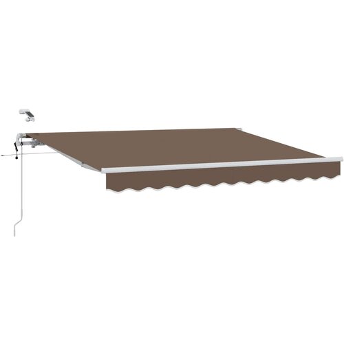 vidaXL Retraktilna tenda Taupe 500 &times; 300 cm Poliester in kovina, (5000252813) Cene