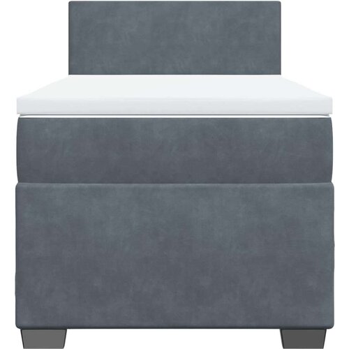 VidaXL Box spring krevet s madracem tamnosivi 90x190 cm bar&amp;scaron;unasti Slike