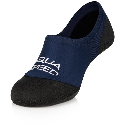 Aqua speed Unisex&amp;#039;s Swimming Socks Neo Navy Blue/Black Pattern 10 Slike