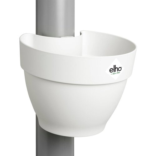 ELHO Okrasni lonec za odtočno cev za žleb vibia campana 22 cm - svileno bela Slike
