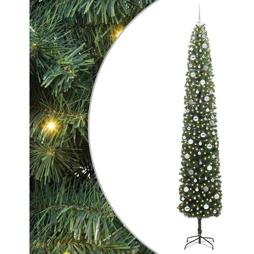  Umjetno božićno drvce Zelena 270 cm PVC i čelik i plastika Slike