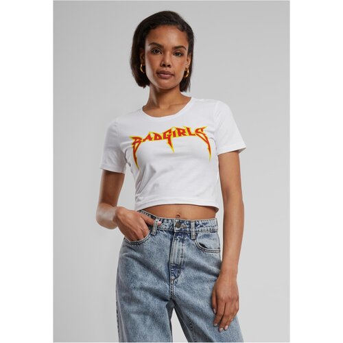 Mister Tee Badgirls Cropped Tee White Cene