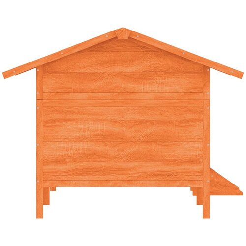  Kućica za pse smeđa 159 x 120 x 88,5 cm od masivne borovine Slike