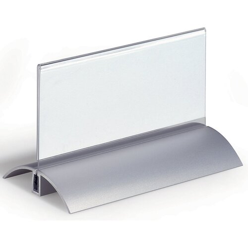 Durable Namizna tablica za ime, akril z aluminijastim podstavkom, VxŠ 61 x 150 mm, DE 12 kosov Cene
