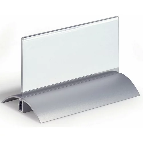Durable Namizna tablica za ime, akril z aluminijastim podstavkom, VxŠ 61 x 150 mm, DE 12 kosov