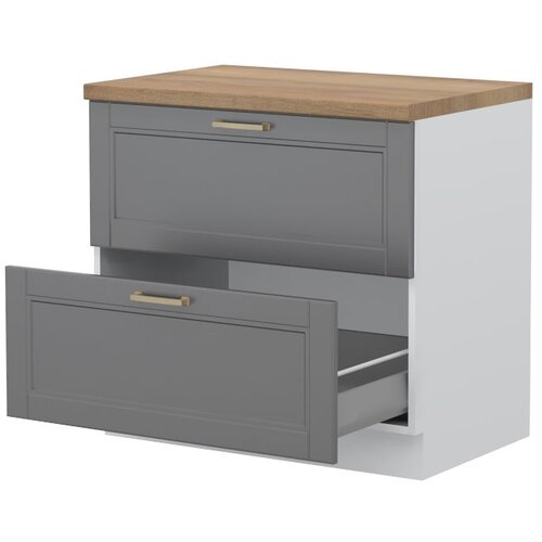 Tara ELEMENT ZA KUHINJO TARA R-90-2MBOX S KOVINSKIMI PREDALI-Grafit mat lak Slike