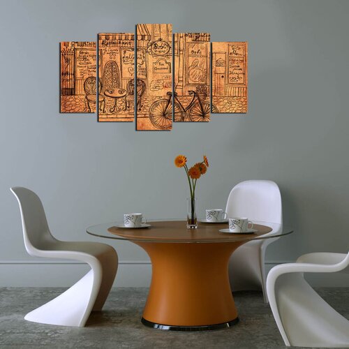 Wallity Set Slika 5ABSMDF-95, 5 Delova Cene