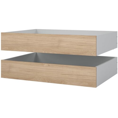 Tvilum Ladice za ispod kreveta u setu 2 kom 90x190/140x190 cm u prirodnoj boji Naia &amp;ndash; Slike