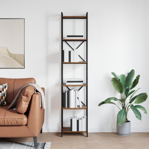 vidaXL Knjižna omara Star les 40 x 30 x 188 cm Konstruiran les Cene