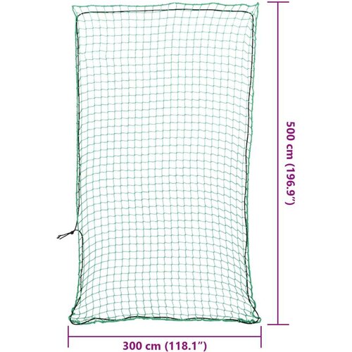 VidaXL mreža za prikolicu s elastičnim užetom zelena 5x3 m PP Slike