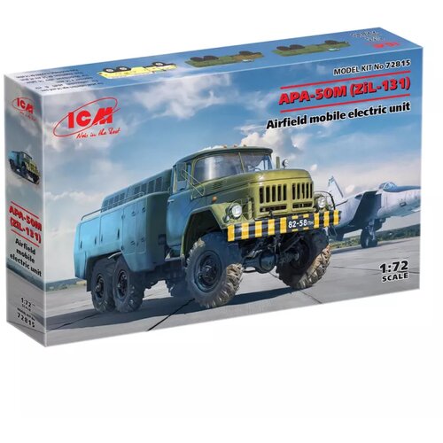 ICM model kit military - APA-50M (ZiL-131) airfield mobile electric unit 1:72 Slike