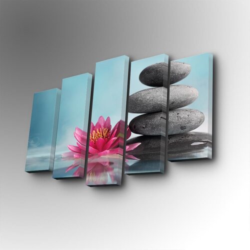 Wallity 5PUC-142 multicolor decorative canvas painting (5 pieces) Cene