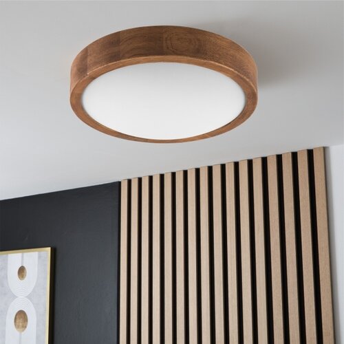  Brilagi - LED stropno svetlo CARVALHO SLIM 1xE27/60W/230V hrast-tre&amp;scaron;nja, prečnik 27 cm Slike