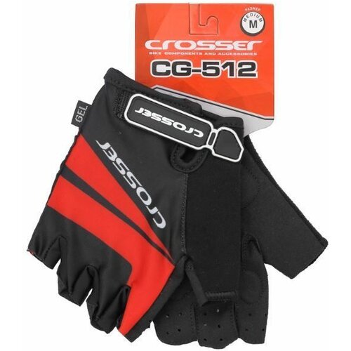 Crosser rukavice CG-512 short finger black/ red m Slike