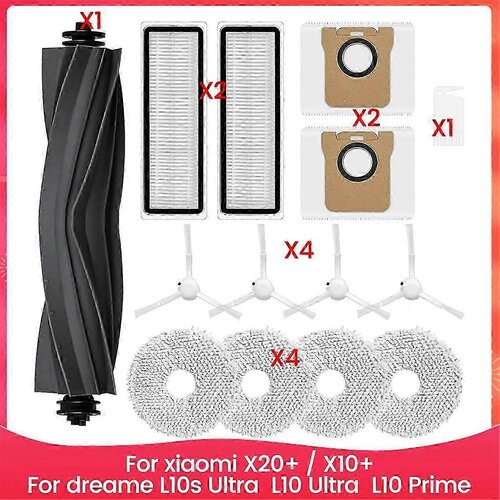 INORCO Komplet dodatkov, primeren za X20+ / X10+, primeren za nadomestne dele robotskega sesalnika L10s Ultra, L10 Ultra, L10 Prime, (21985843) Slike