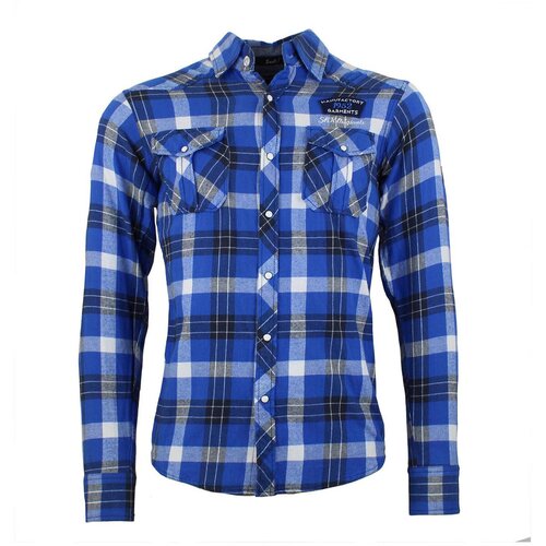 Srk Srajce s kratkimi rokavi Chemise homme CEFLY Modra Cene