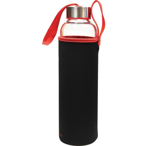 Steklenička črno-rdeča, 600 mL Cene