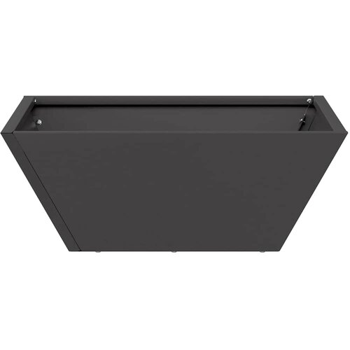  Vrtna saksija 5 pcs Crna 40 x 40 x 15 cm Čelična vrata Slike