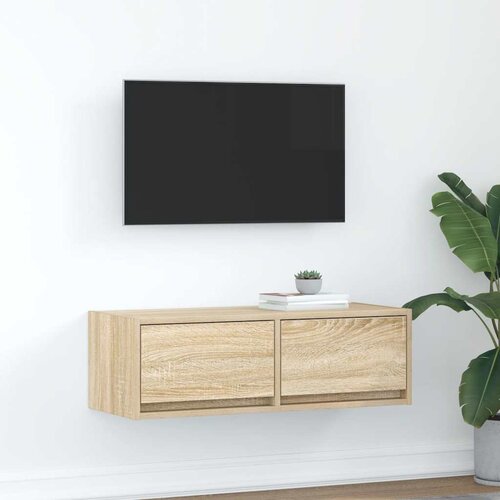 vidaXL TV omarica sonoma hrast 80x31x25,5 cm inženirski les Cene