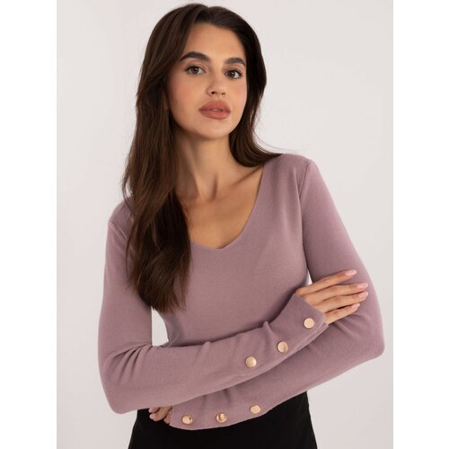 Fashion Hunters Purple classic long sleeve sweater Slike