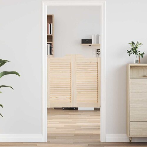 vidaXL Swing Doors Louvred Design 2 para masivni les borovega lesa Cene