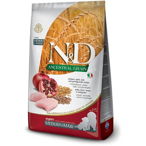 N&d ag puppy chicken & pomegranate medium/maxi 2.5 kg Cene