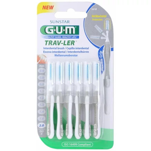 GUM Trav-Ler medzobne ščetke 6 ks 2,0 mm 6 kos