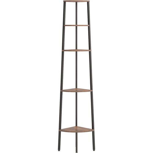  Kutne police s 5 razina tamnosmeđe-crne 45,5 x 31,5 x 180 cm Slike