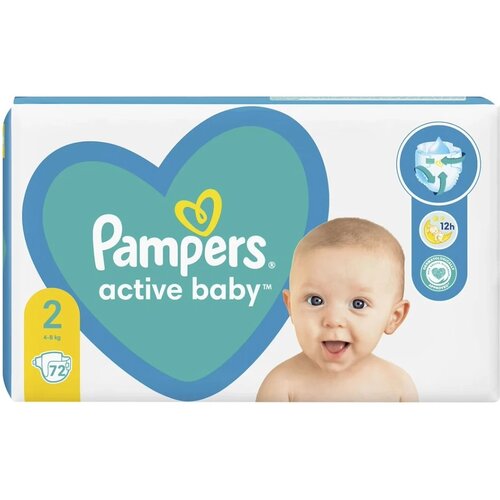 Pampers pelene active baby 2 72/1 Slike