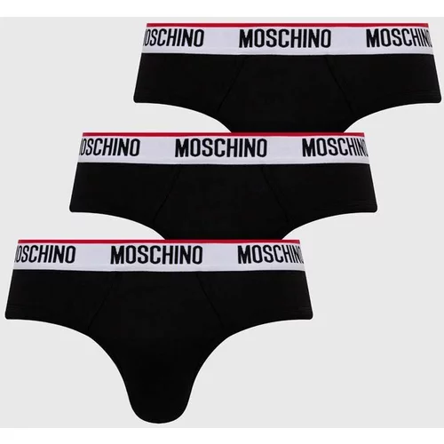 Moschino Underwear Slip gaćice 3-pack za muškarce, boja: crna, 241V1A13934300