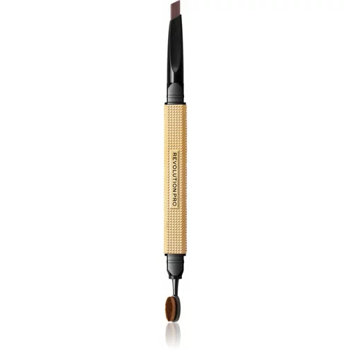 Revolution rockstar Brow Styler olovka za obrve s četkicom 0,25 g nijansa Chocolate za žene