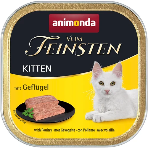 Animonda Mega pakiranje: vom Feinsten Kitten 36 x 100 g - Perad