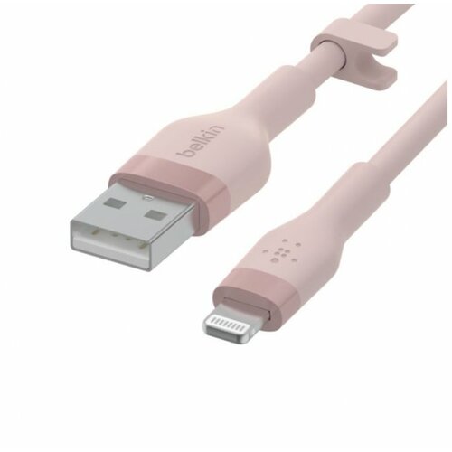 Belkin Boost charge silicone cable USB-A to Lightning - 1M - Pink Slike