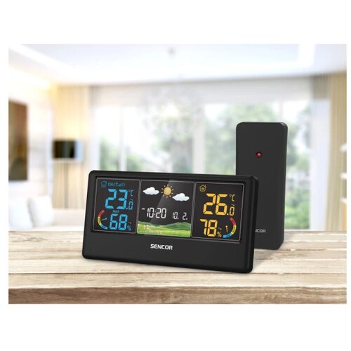 Sencor smart meteorolo&amp;scaron;ka stanica sws 4100 b crna Slike