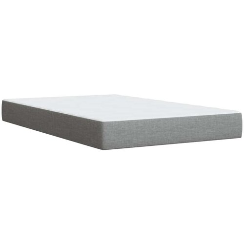  Krevet s oprugama i madracem svjetlosivi 120x190 cm od tkanine Slike