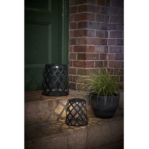 Star Trading Črna LED svetilka Best Season Calabria, višina 28 cm Cene