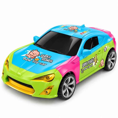  Avto na trenje DIY Puzzle Car &amp;ndash; set za sestavljanje, 4 barve Raznobarven Slike