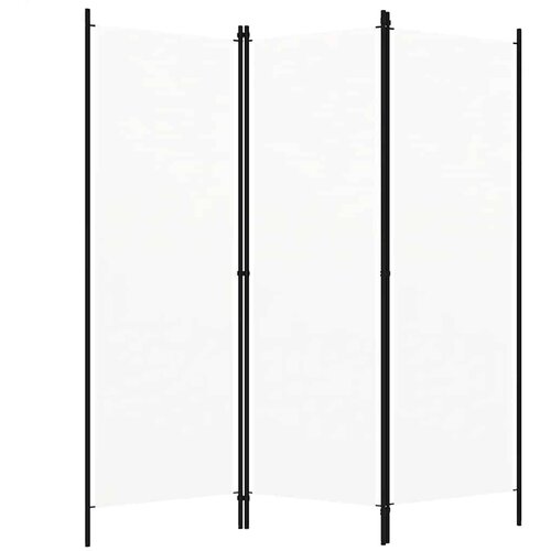  pregrada s 3 panela bijela 150 x 180 cm Slike