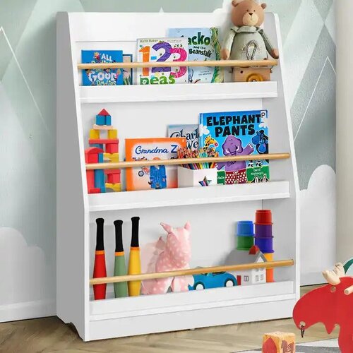 Kinder Home dečija polica - organizator za knjige i igračke, bela Slike