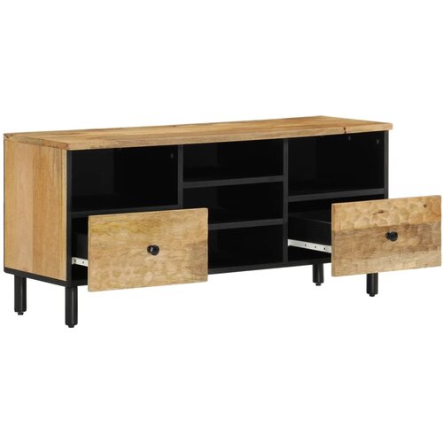 Maison Chic TV omarica - TV stojalo - Televizijska omarica 100x33x46 cm trden mangov les, (21702117) Slike