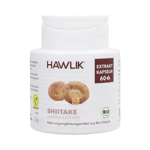 Hawlik Shiitake ekstrakt kapsule, bio - 60 kaps.