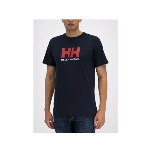 Helly Hansen Majica Logo 33979 Mornarsko modra Regular Fit