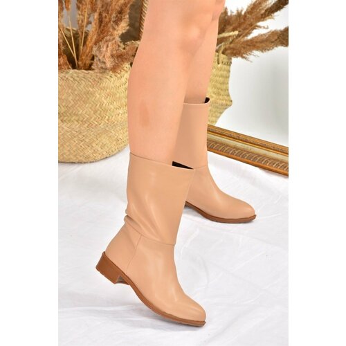 Fox Shoes Nude Flat Sole Women's Daily Boots Slike