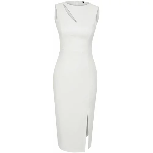 Trendyol White Window/Cut Out Detailed Woven Dress