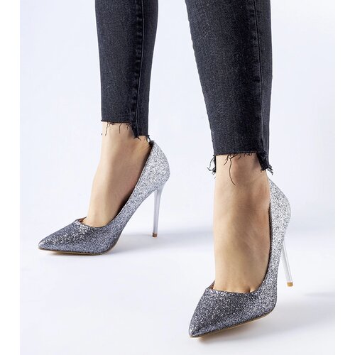 Gemre Silver glitter high heels Covo Slike